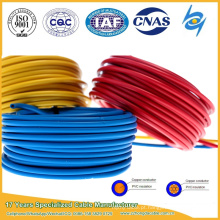 Plain recozido fios de cobre encalhado espiral de fiação elétrica PVC isolado fio de cobre home depot